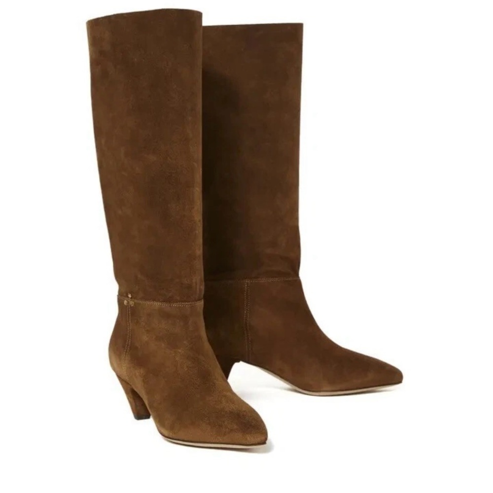 Jerome Dreyfuss Tan Heeled Boots With Suede Finish Note: The Color Of The Boots.